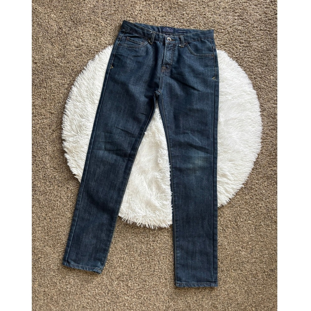 Lucky Brand Boys Cooper Slim Dark Wash Denim Jeans Youth Size 16 Blue School